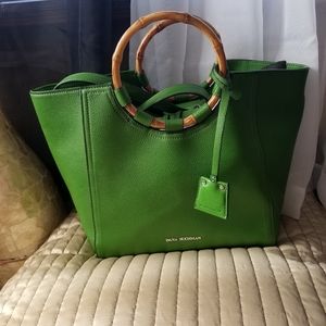 Dana Buchman Faux Bamboo Handle Tote Bag